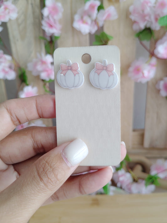 Pumpkin Stud Earrings