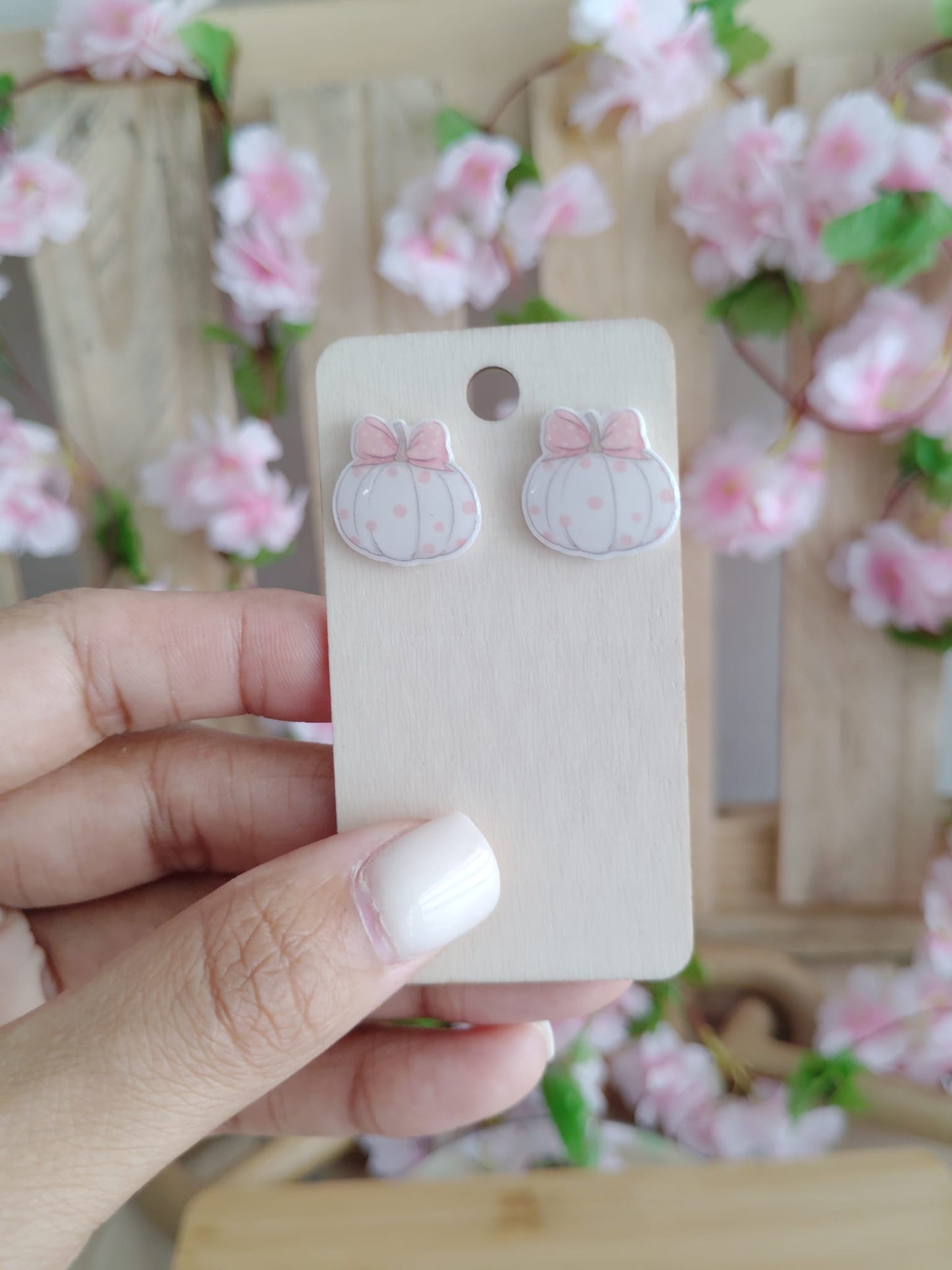Pumpkin Stud Earrings