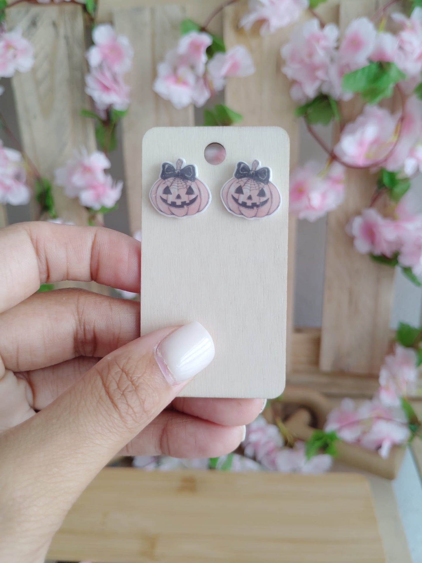 Pumpkin Stud Earrings