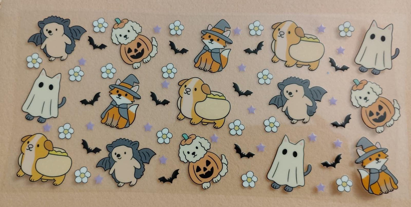Cute Ghostie 16oz Glass Cans