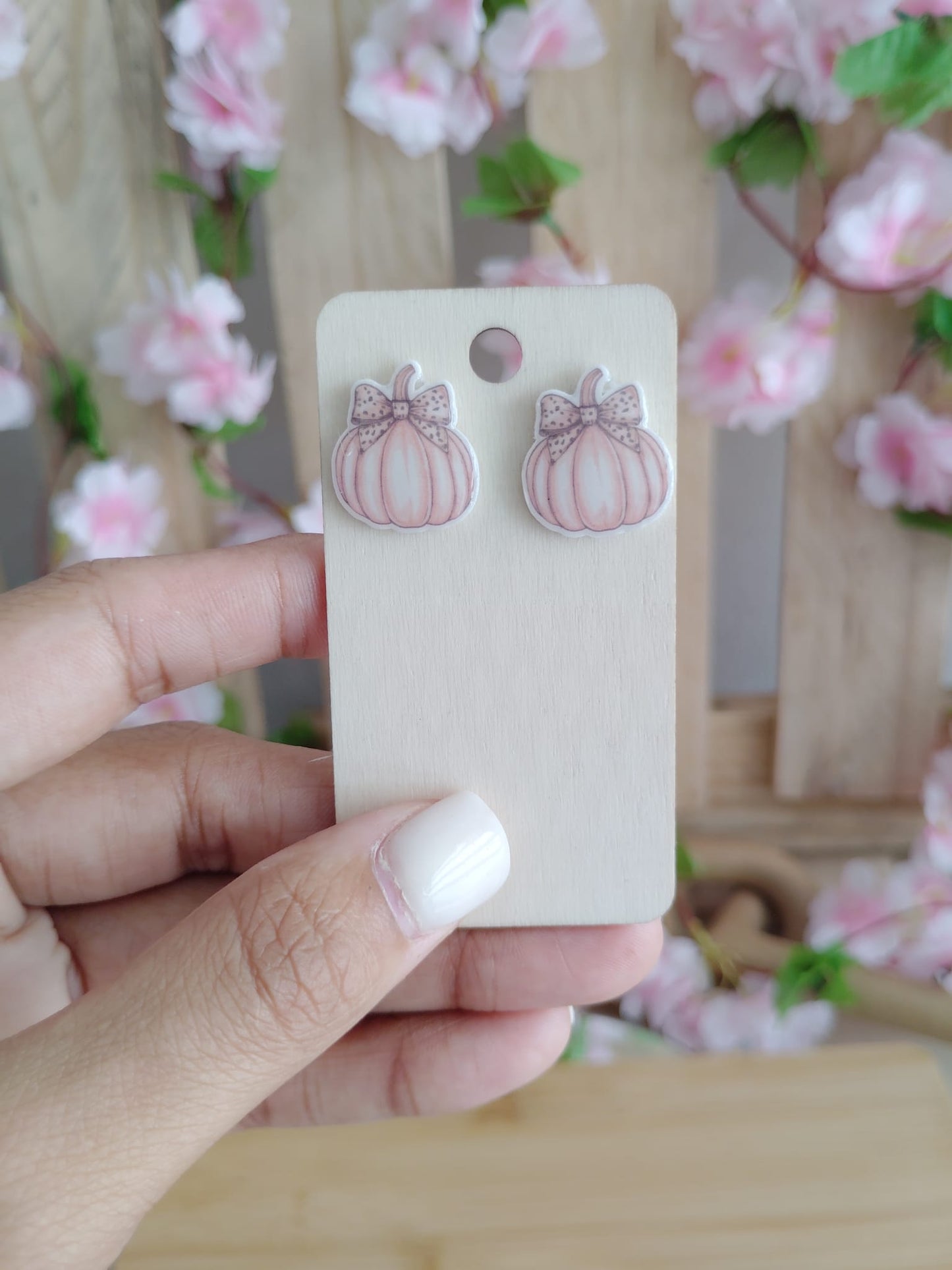Pumpkin Stud Earrings
