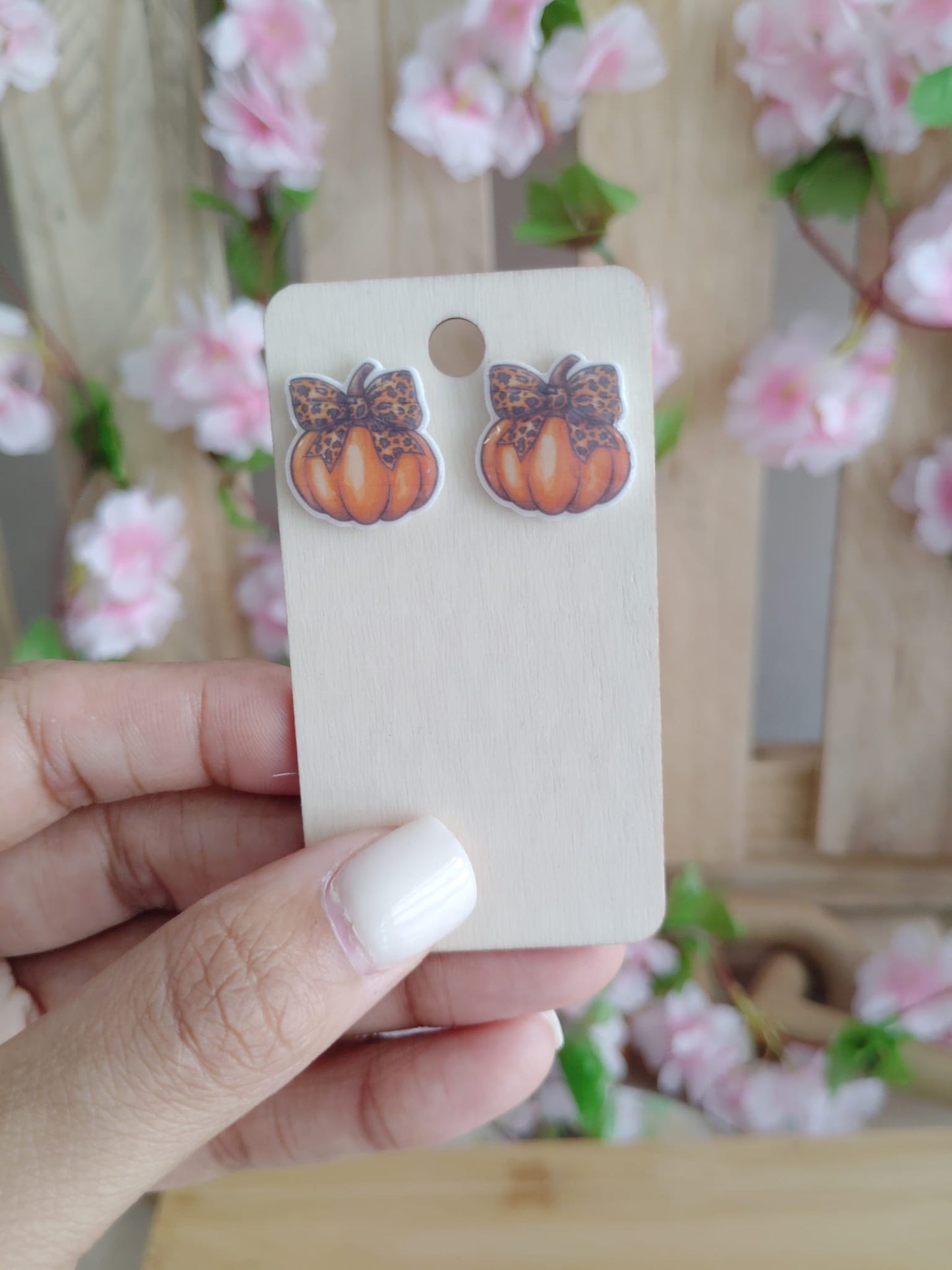 Pumpkin Stud Earrings
