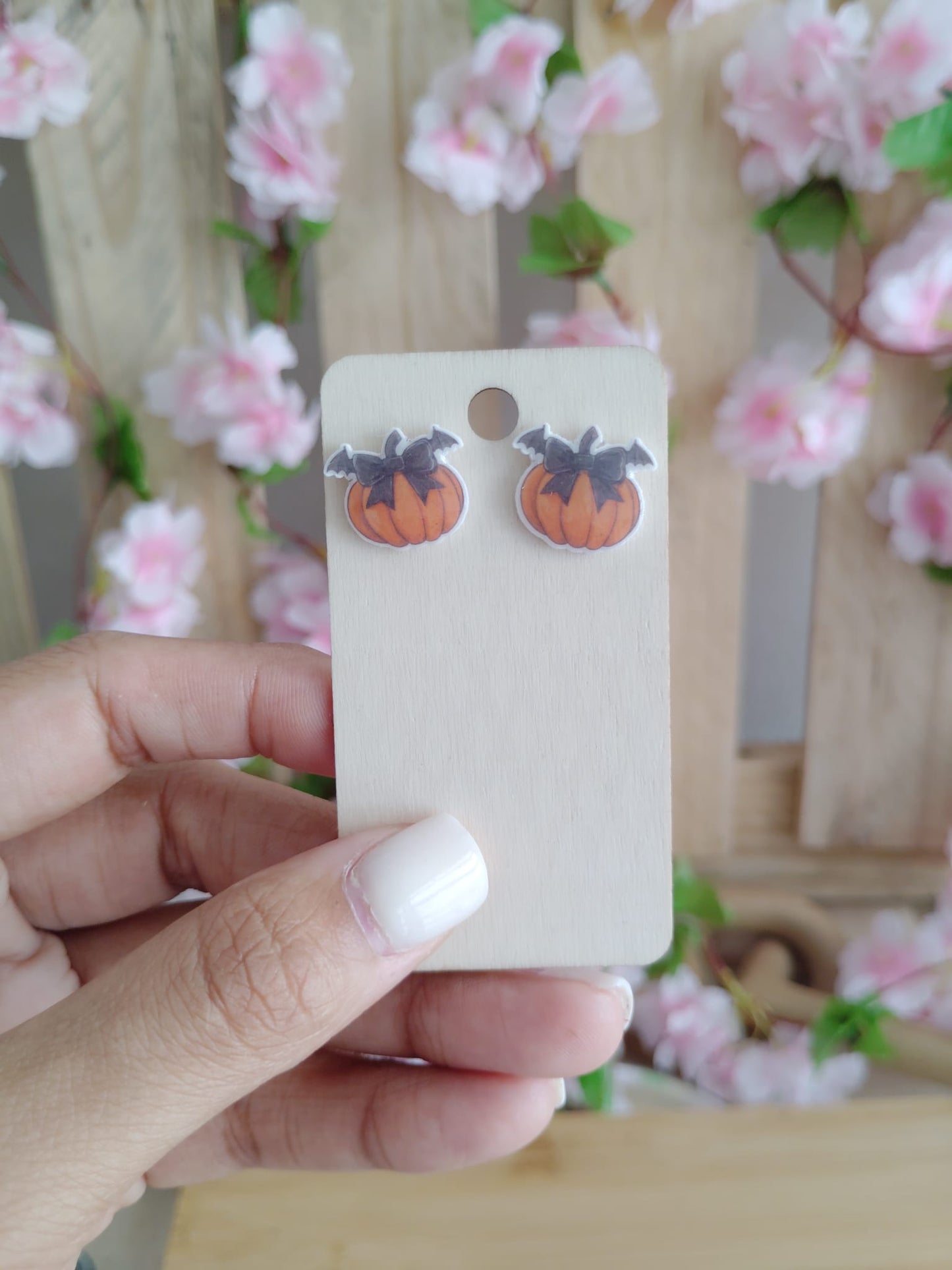Pumpkin Stud Earrings