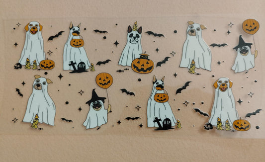 Cute Ghostie 16oz Glass Cans