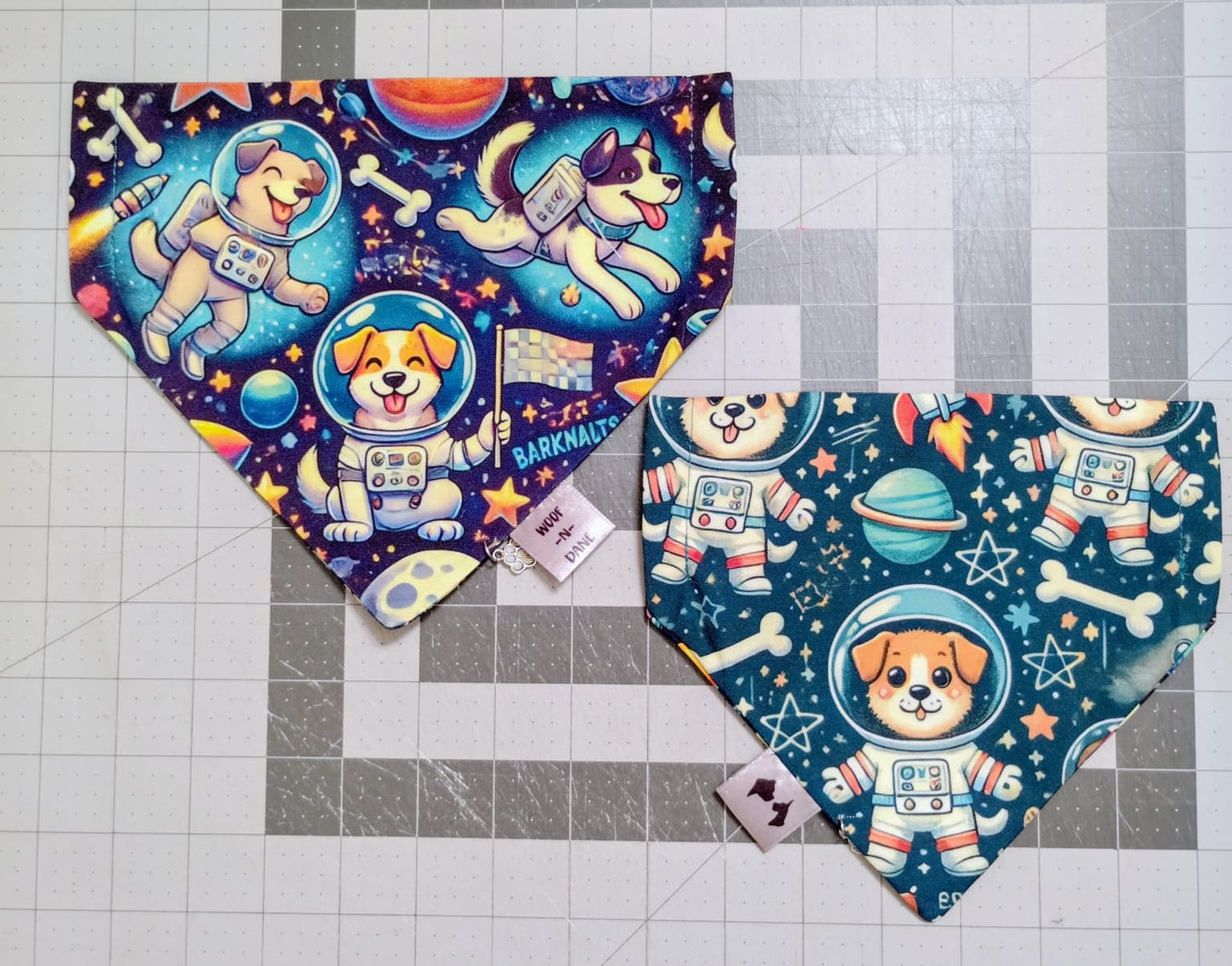 Reversible Over-the-Collar Dog Bandanas