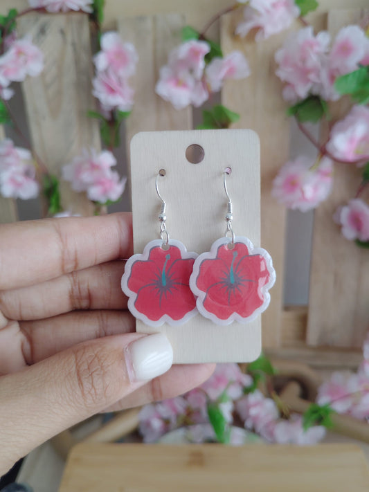 Puerto Rico PE-ERRE Themed Dangle Earrings