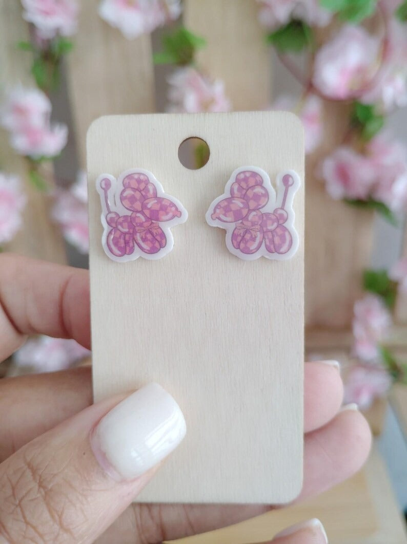 Balloon Dog Stud Earrings
