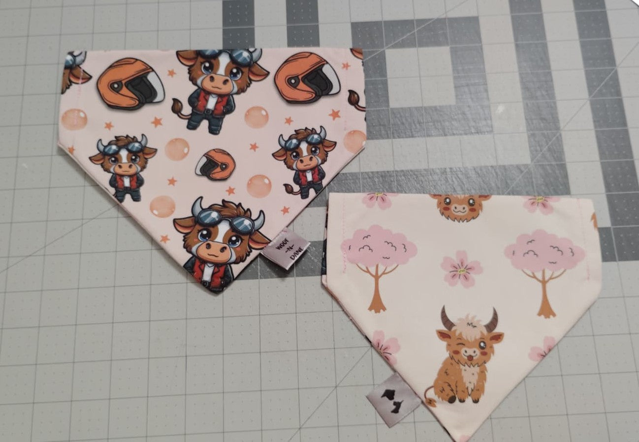 Reversible Over-the-Collar Dog Bandanas