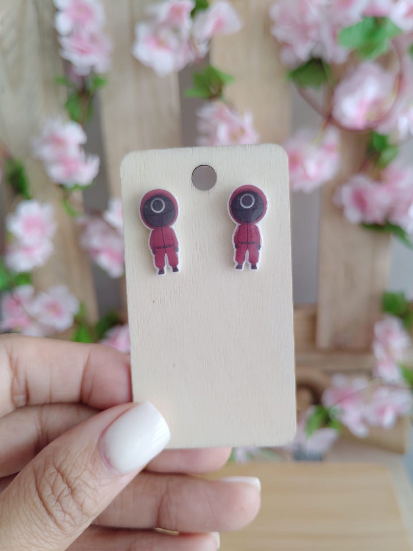 Squid Game Character Stud Earrings