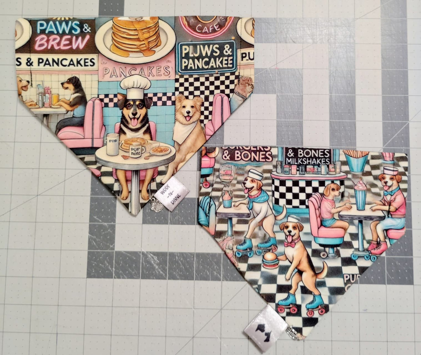 Reversible Over-the-Collar Dog Bandanas