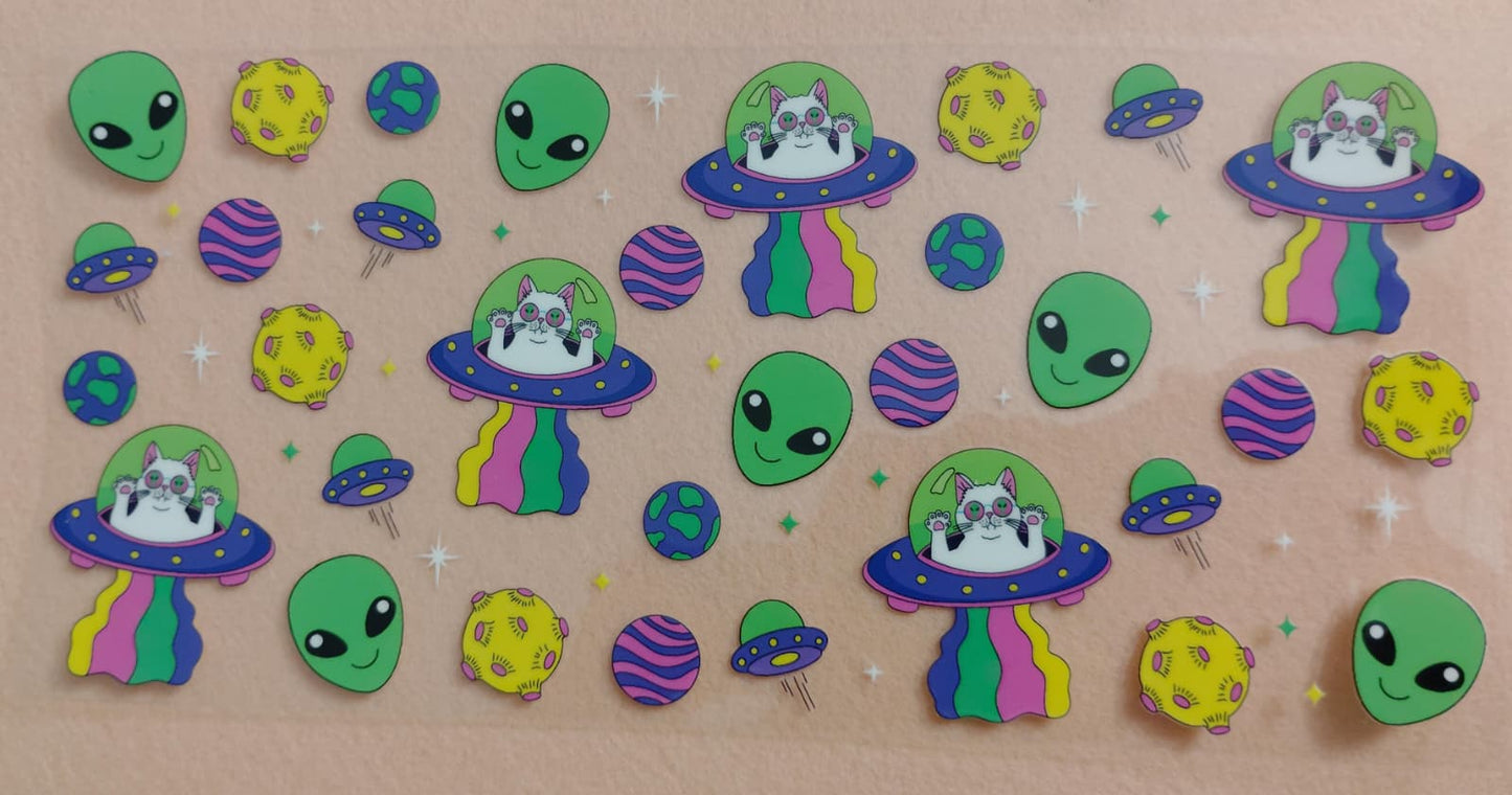 Alien / Space 16oz Glass Cans