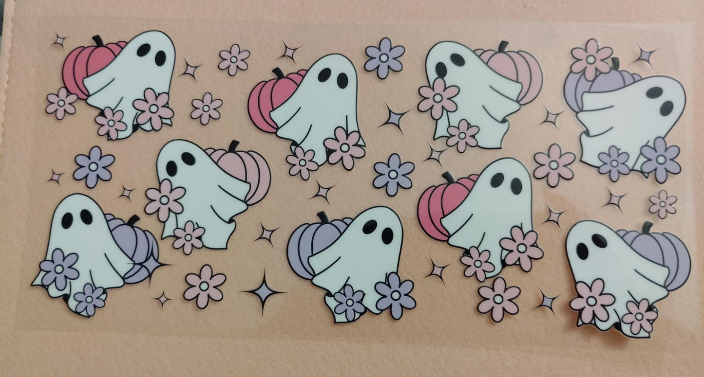 Cute Ghostie 16oz Glass Cans