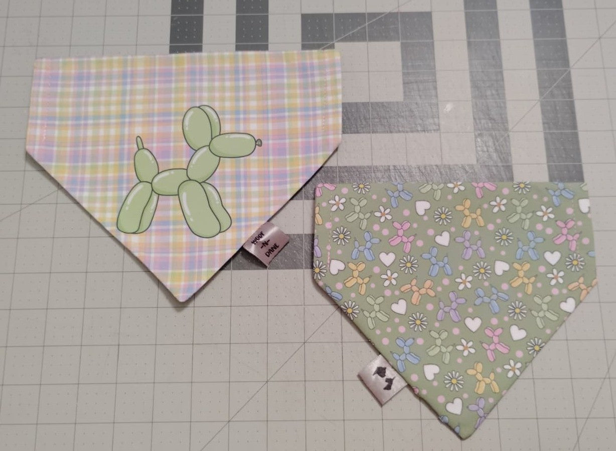 Reversible Over-the-Collar Dog Bandanas