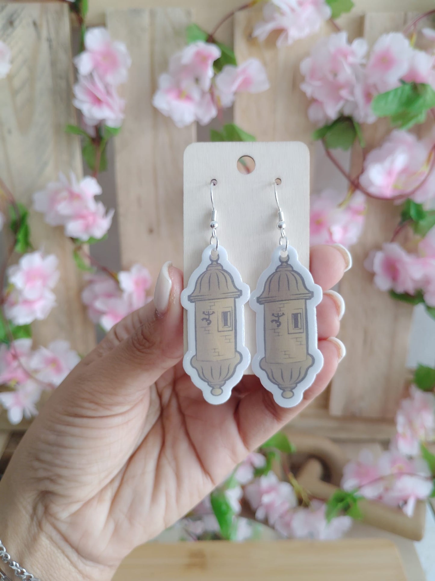 Puerto Rico PE-ERRE Themed Dangle Earrings