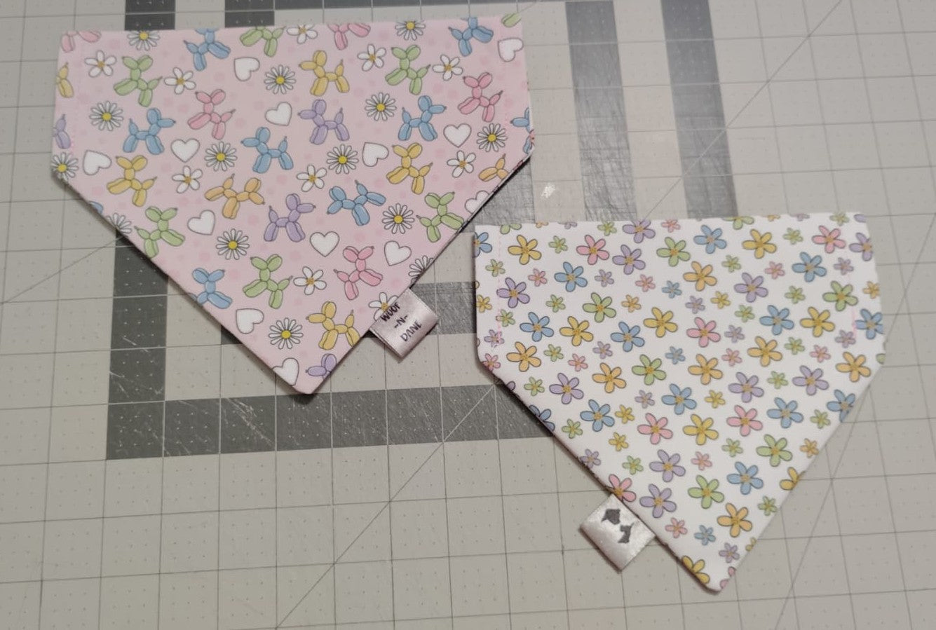 Reversible Over-the-Collar Dog Bandanas