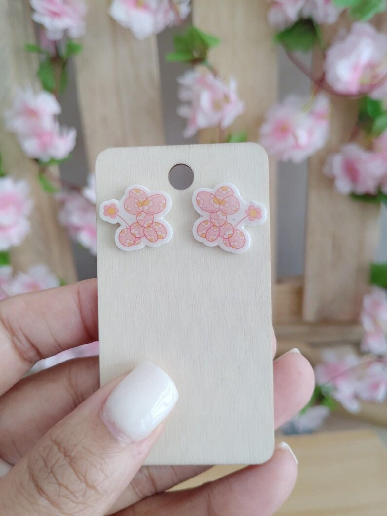 Balloon Dog Stud Earrings