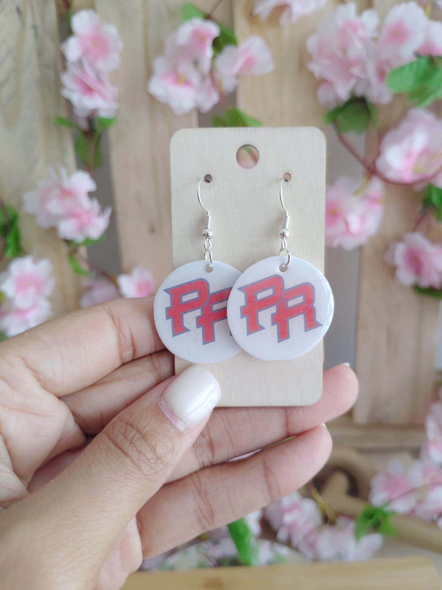 Puerto Rico PE-ERRE Themed Dangle Earrings