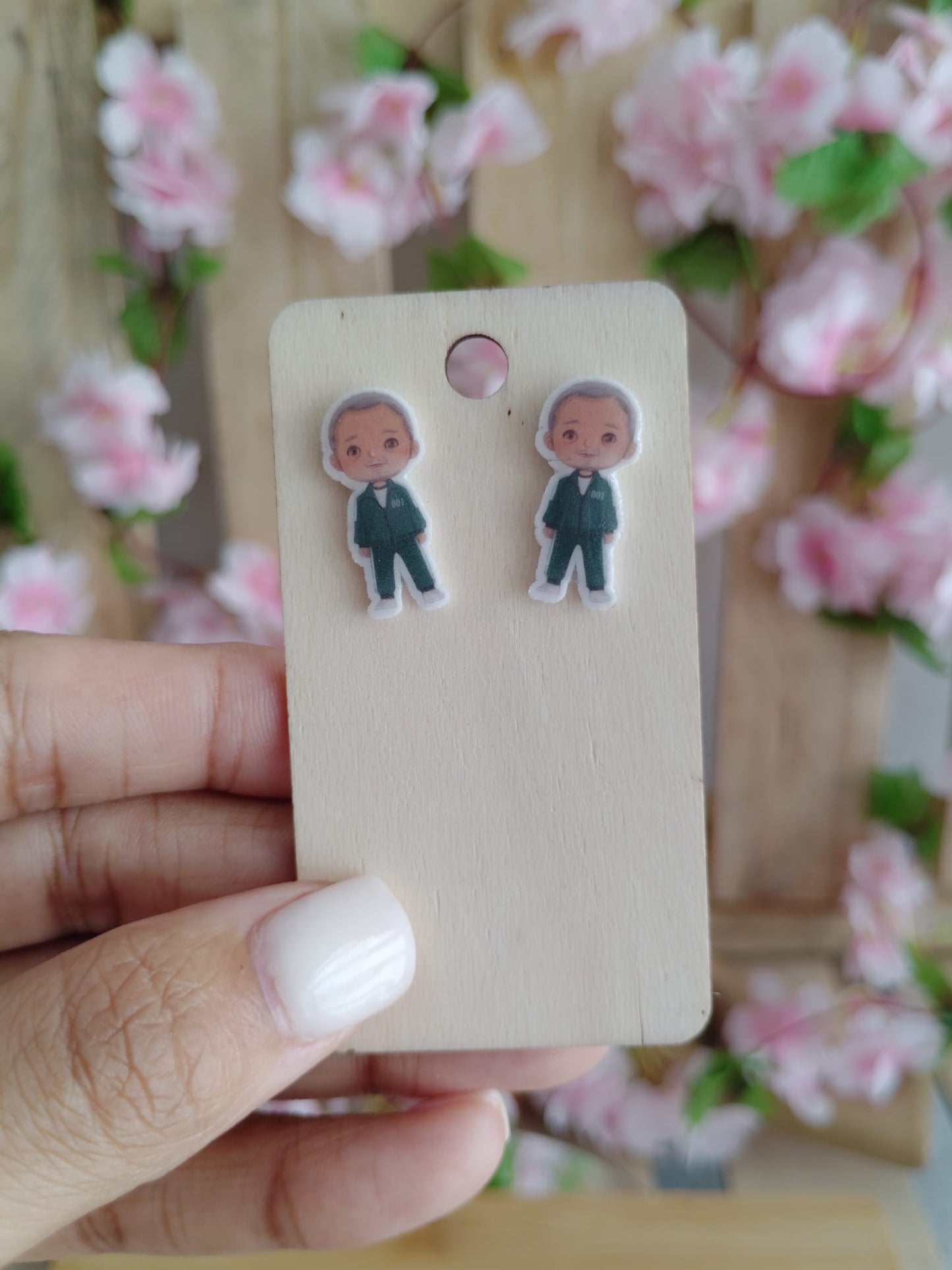 Squid Game Character Stud Earrings