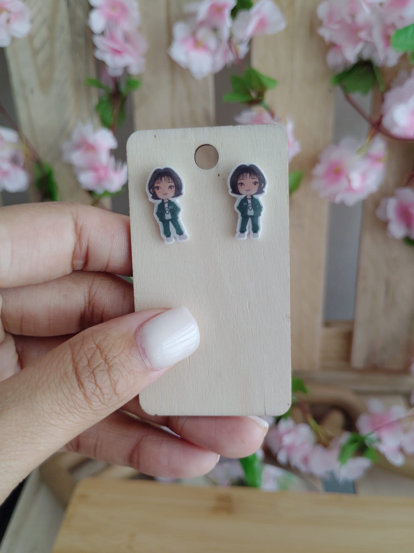 Squid Game Character Stud Earrings