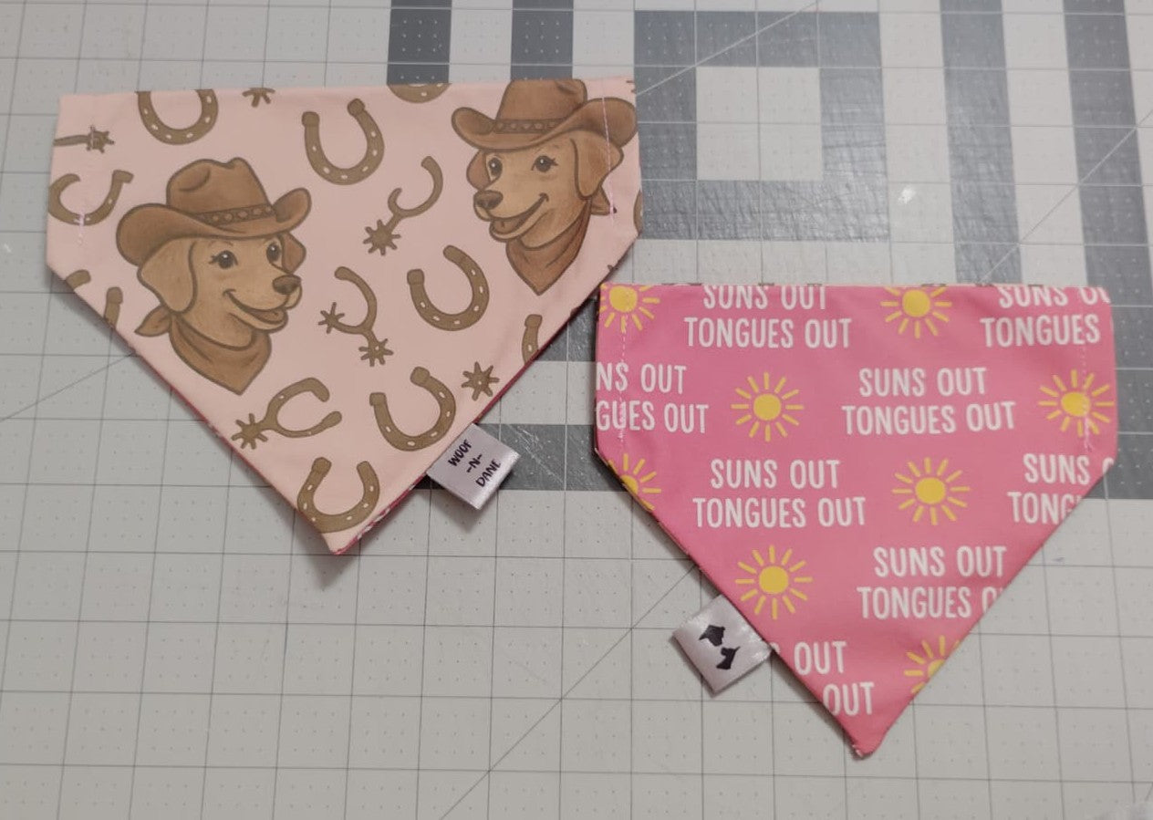 Reversible Over-the-Collar Dog Bandanas