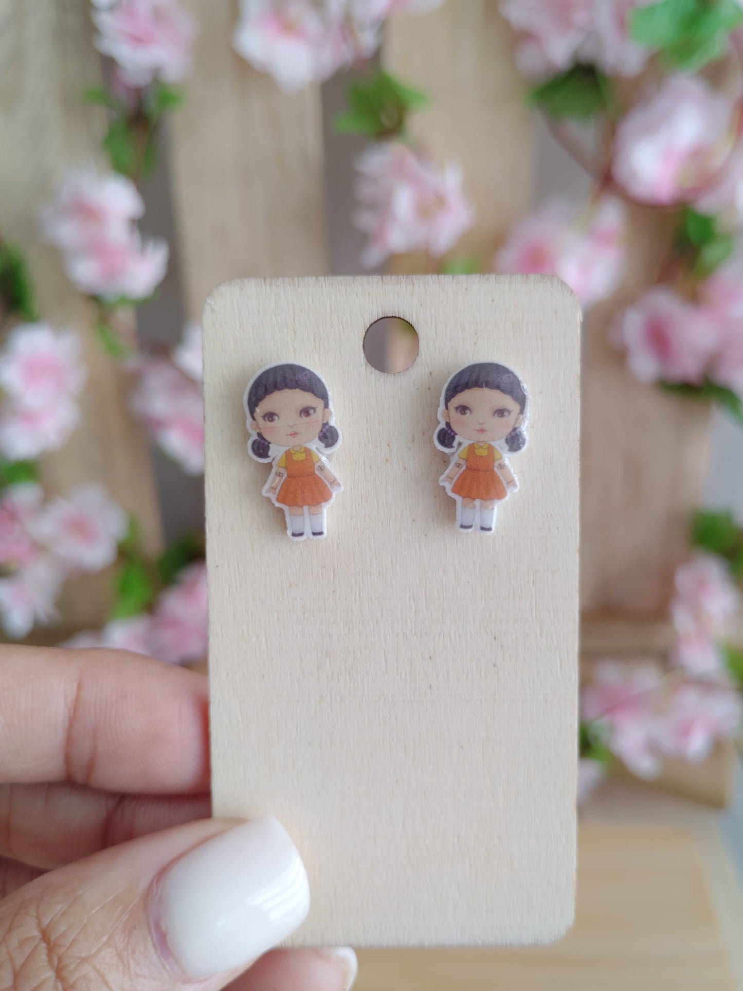 Squid Game Character Stud Earrings