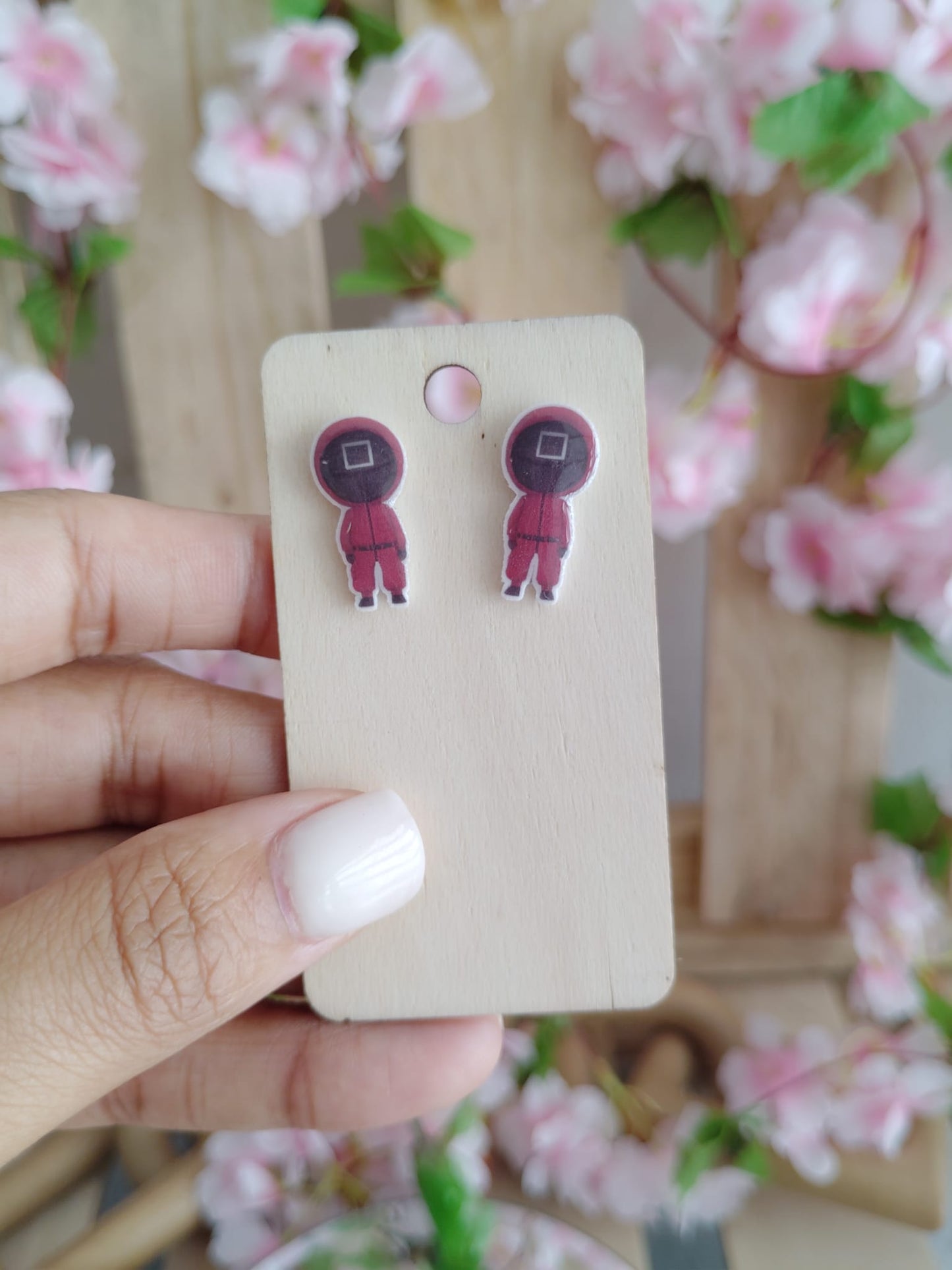 Squid Game Character Stud Earrings