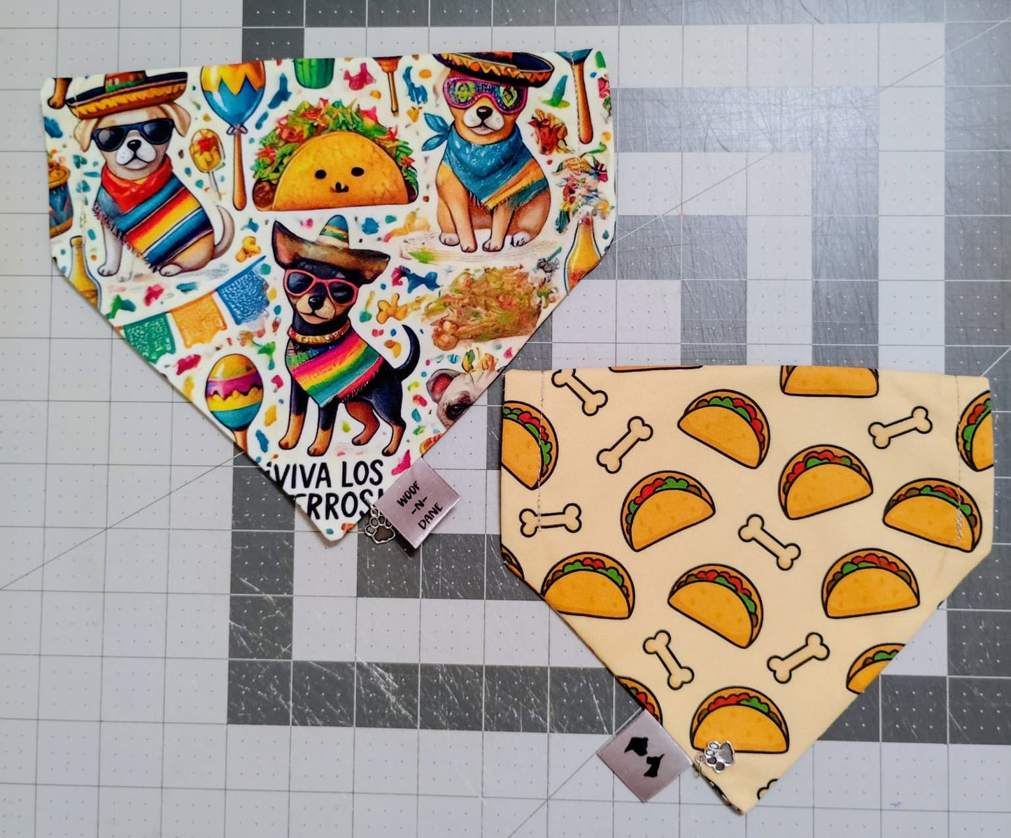 Reversible Over-the-Collar Dog Bandanas