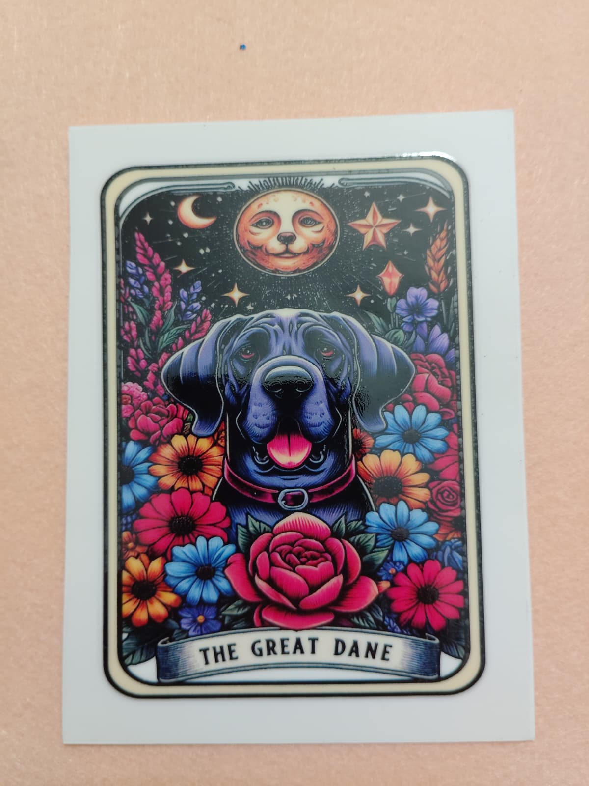 Dog Tarot Card 16oz Glass Cans