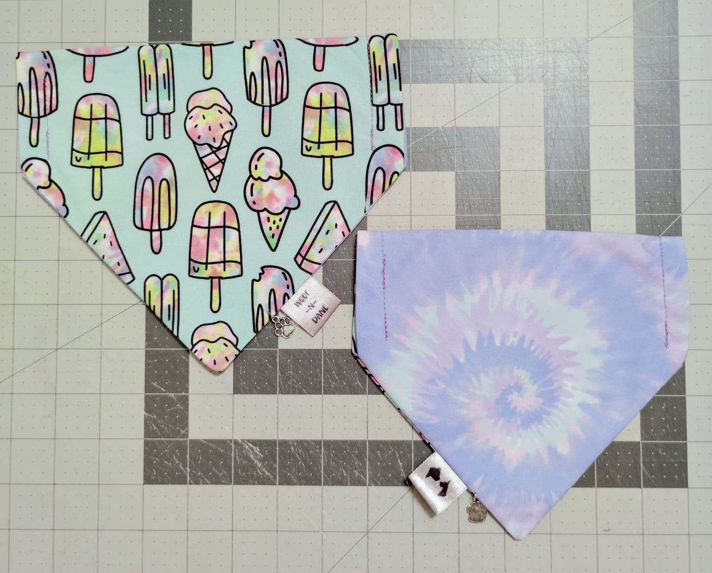 Reversible Over-the-Collar Dog Bandanas