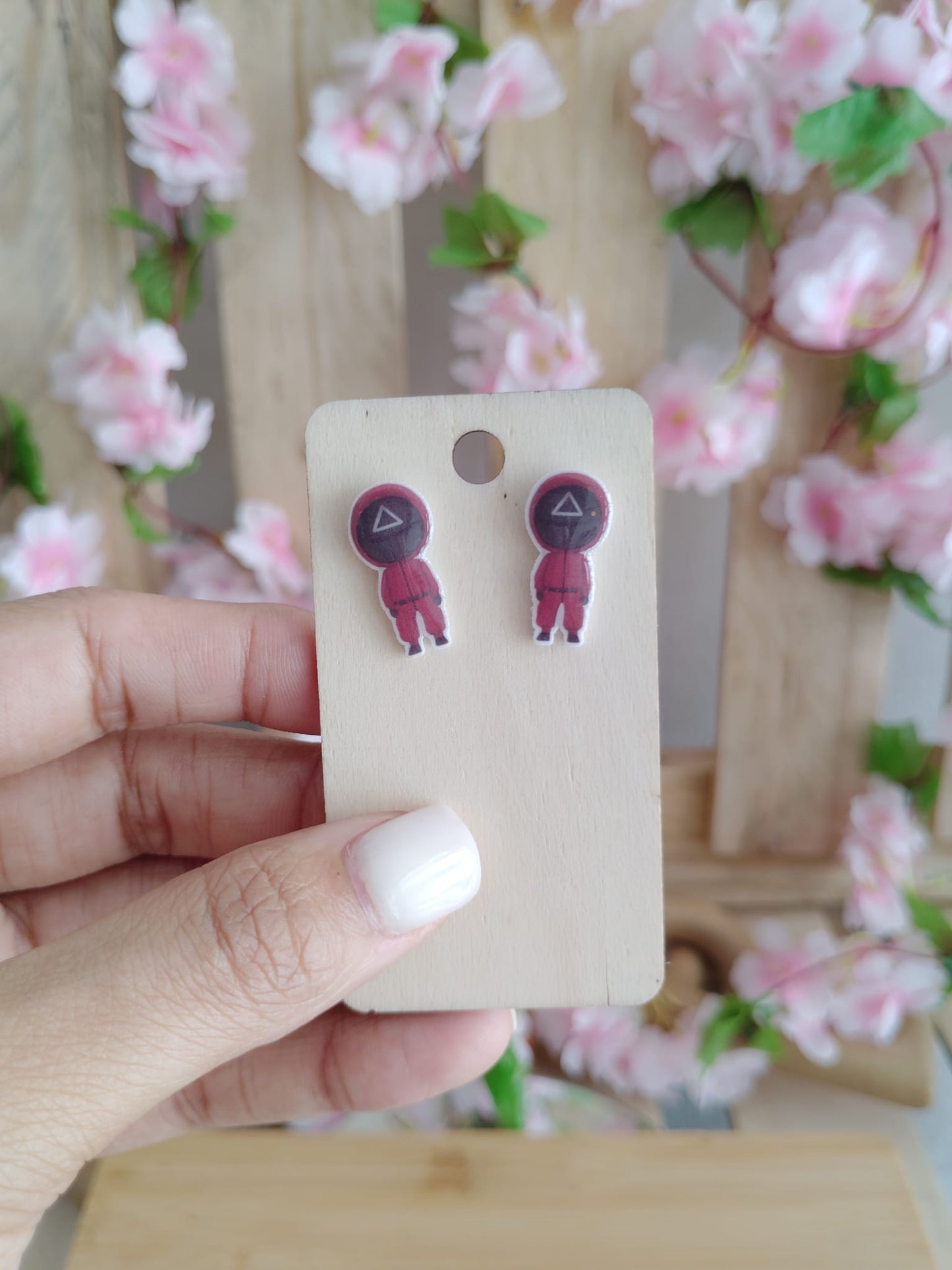 Squid Game Character Stud Earrings