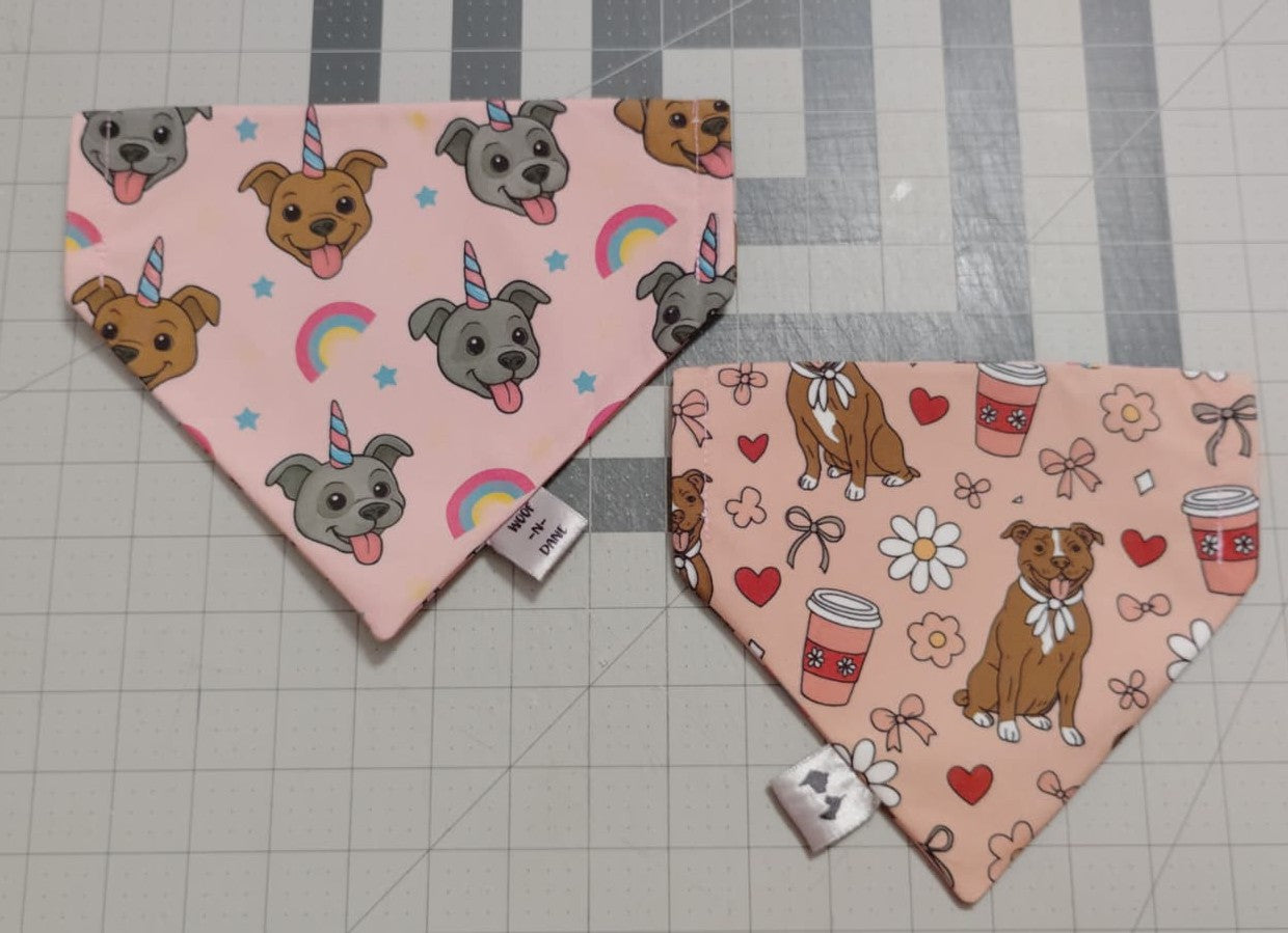 Reversible Over-the-Collar Dog Bandanas