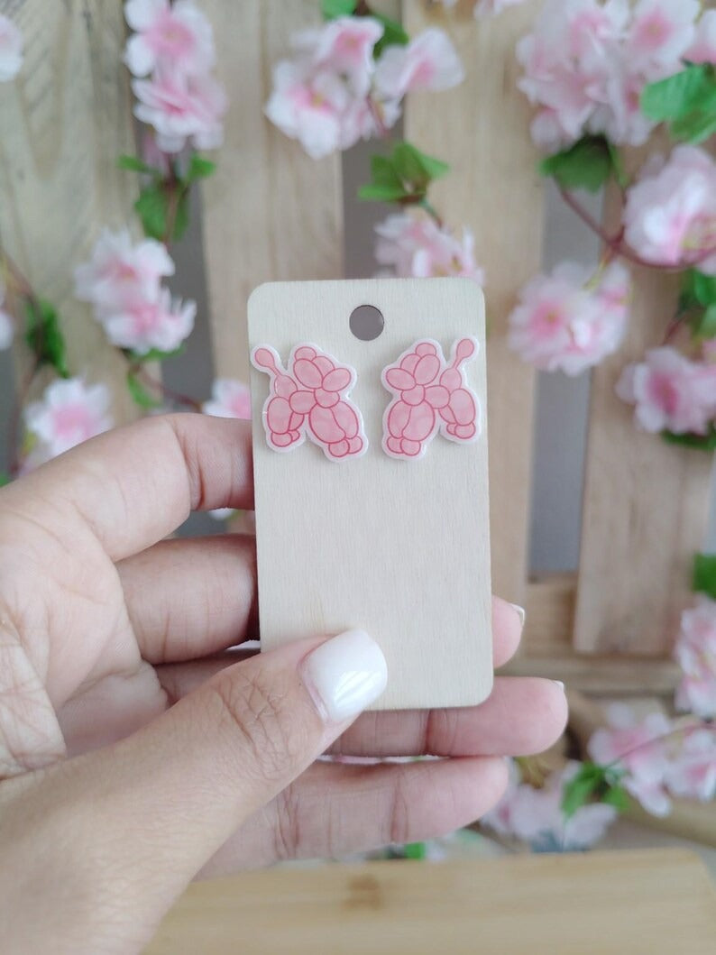 Balloon Dog Stud Earrings