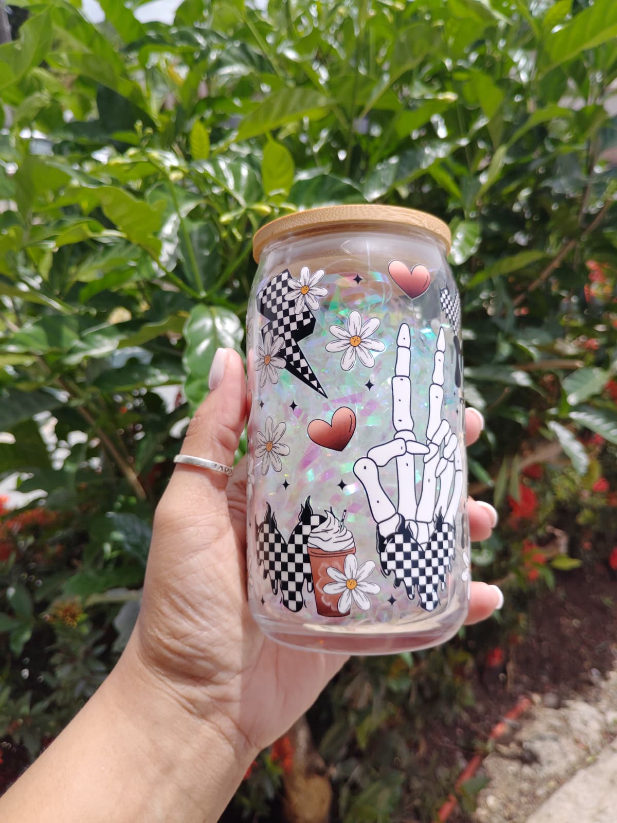 More Tattoos Less Anxiety 16on Glass Can