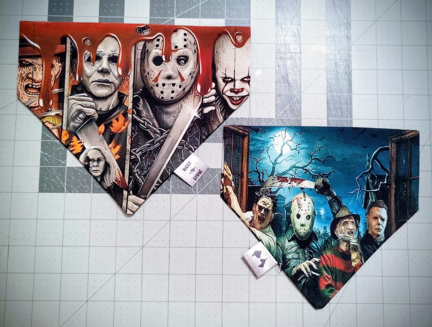 Reversible Halloween Over-the-Collar Dog Bandana