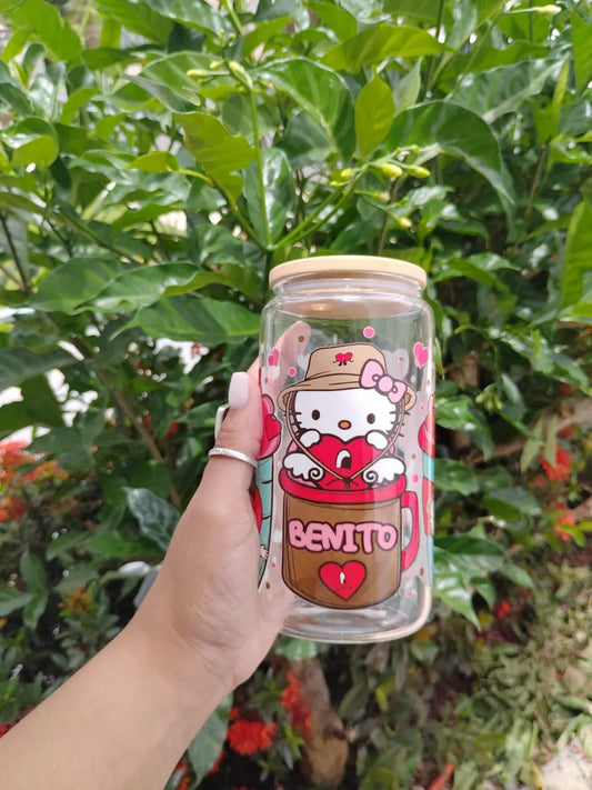 Hello Kitty Benito Bad Bunny Iced Coffee Cup - 16oz