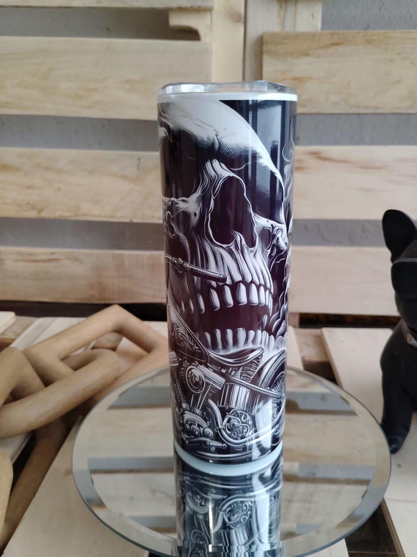 Skull Motorcycle Tumbler