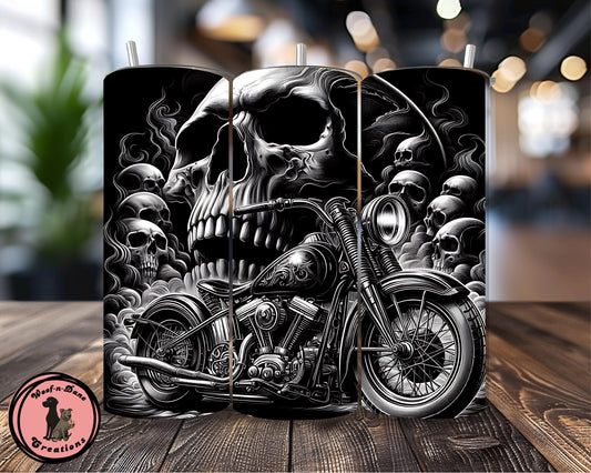 Skull Motorcycle Tumbler