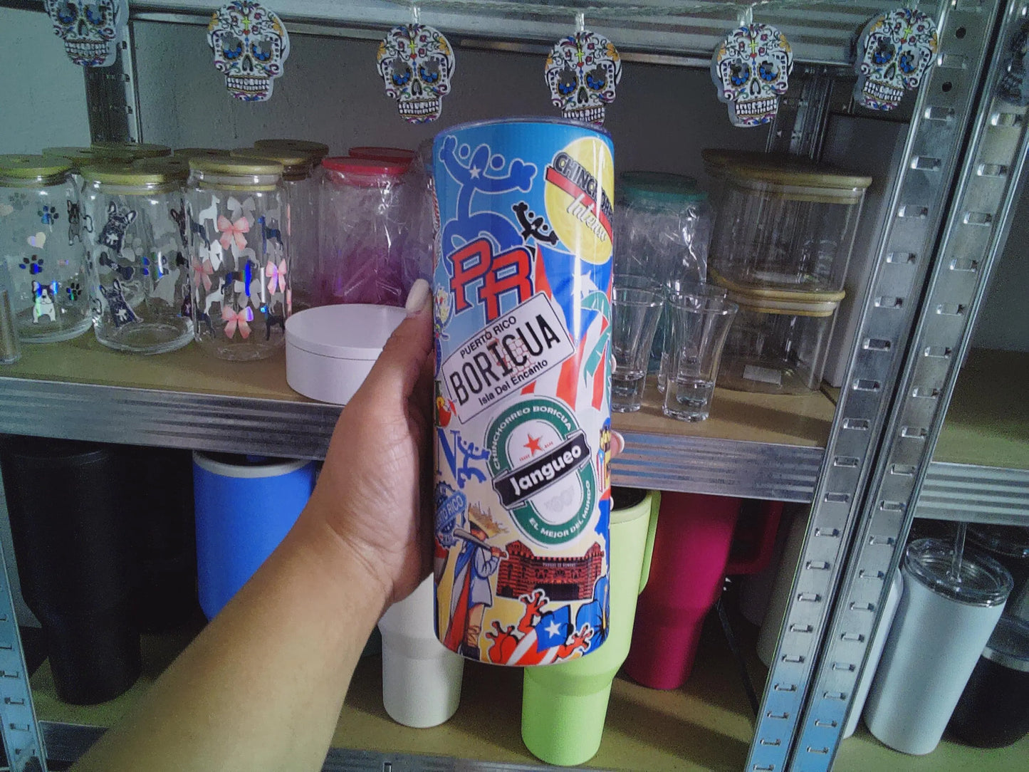 Puerto Rico Sticker Tumbler