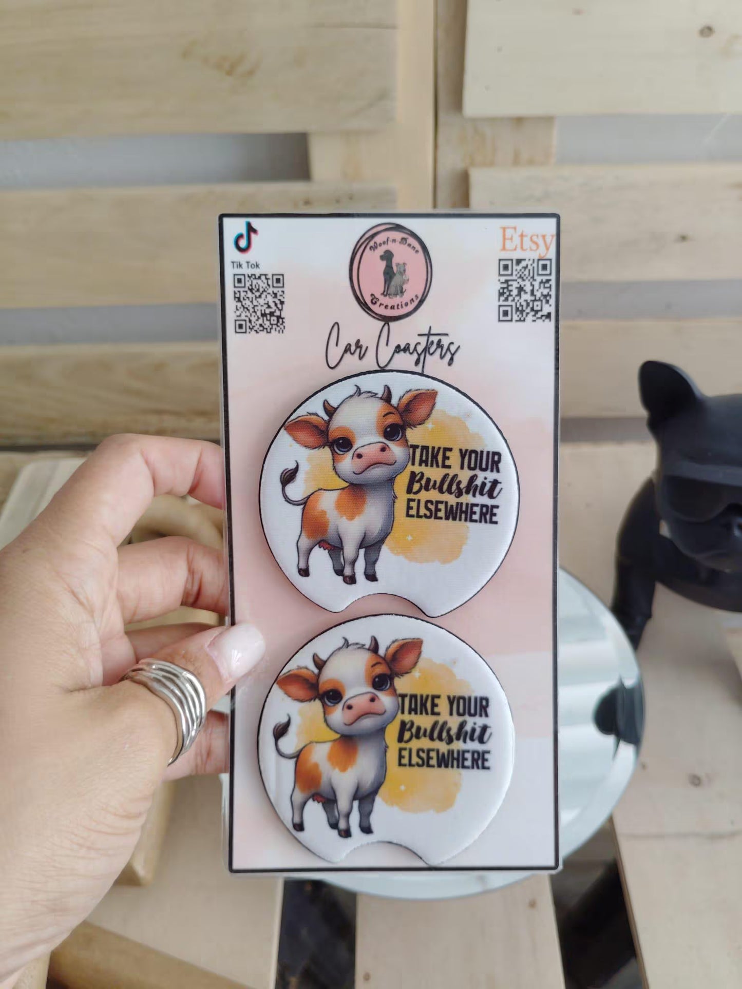 Cute & Sassy Car Coasters