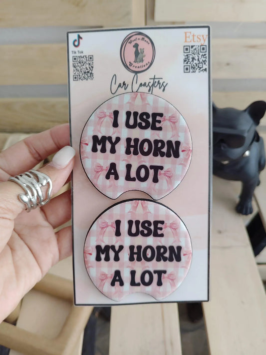 Cute Sarcastic Car Coasters