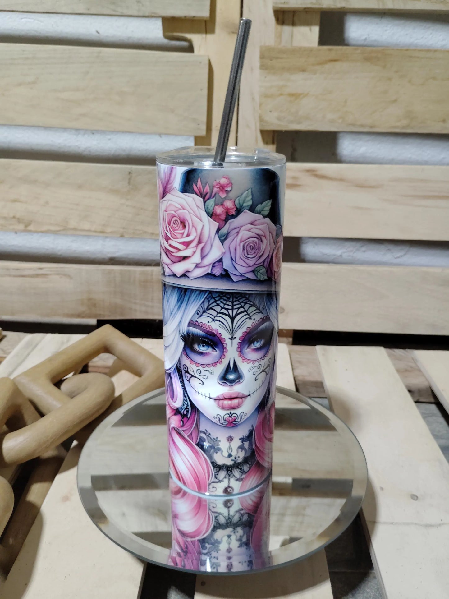 Sugar Skull Gothic 20oz Tumbler