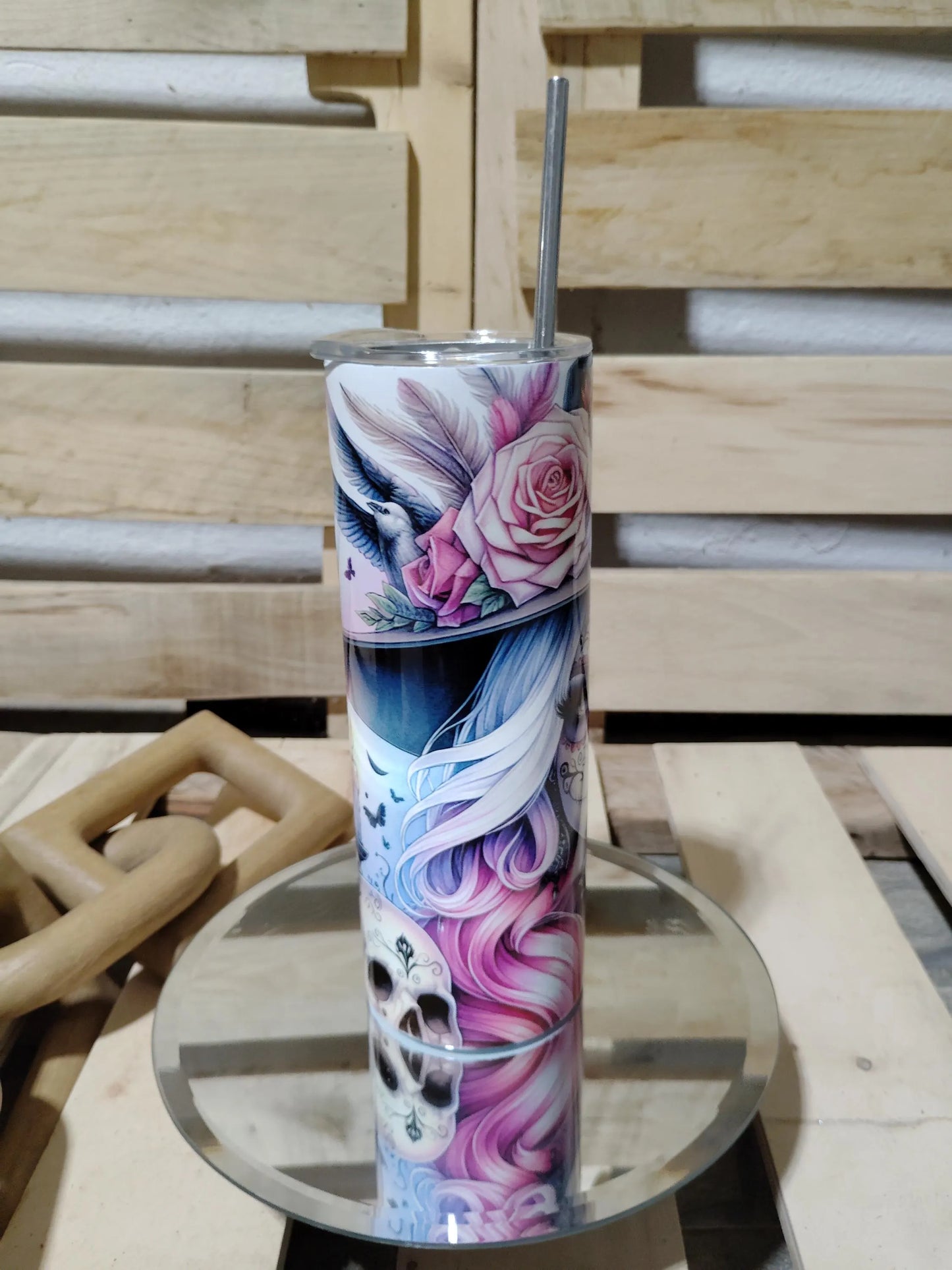 Sugar Skull Gothic 20oz Tumbler
