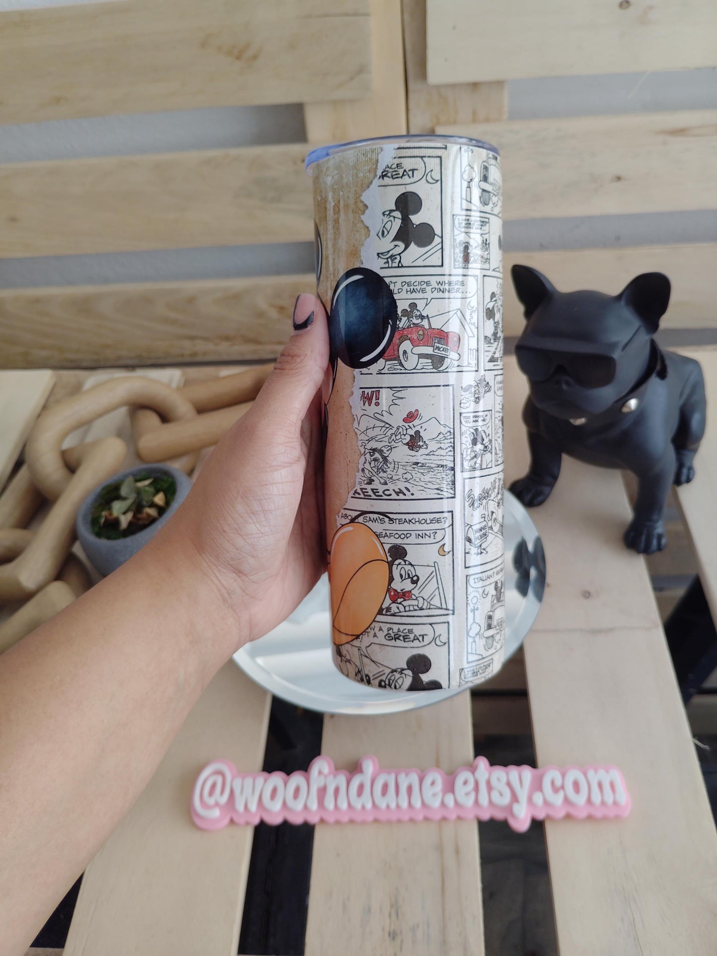 Vintage Cartoon Mouse 20oz Tumbler