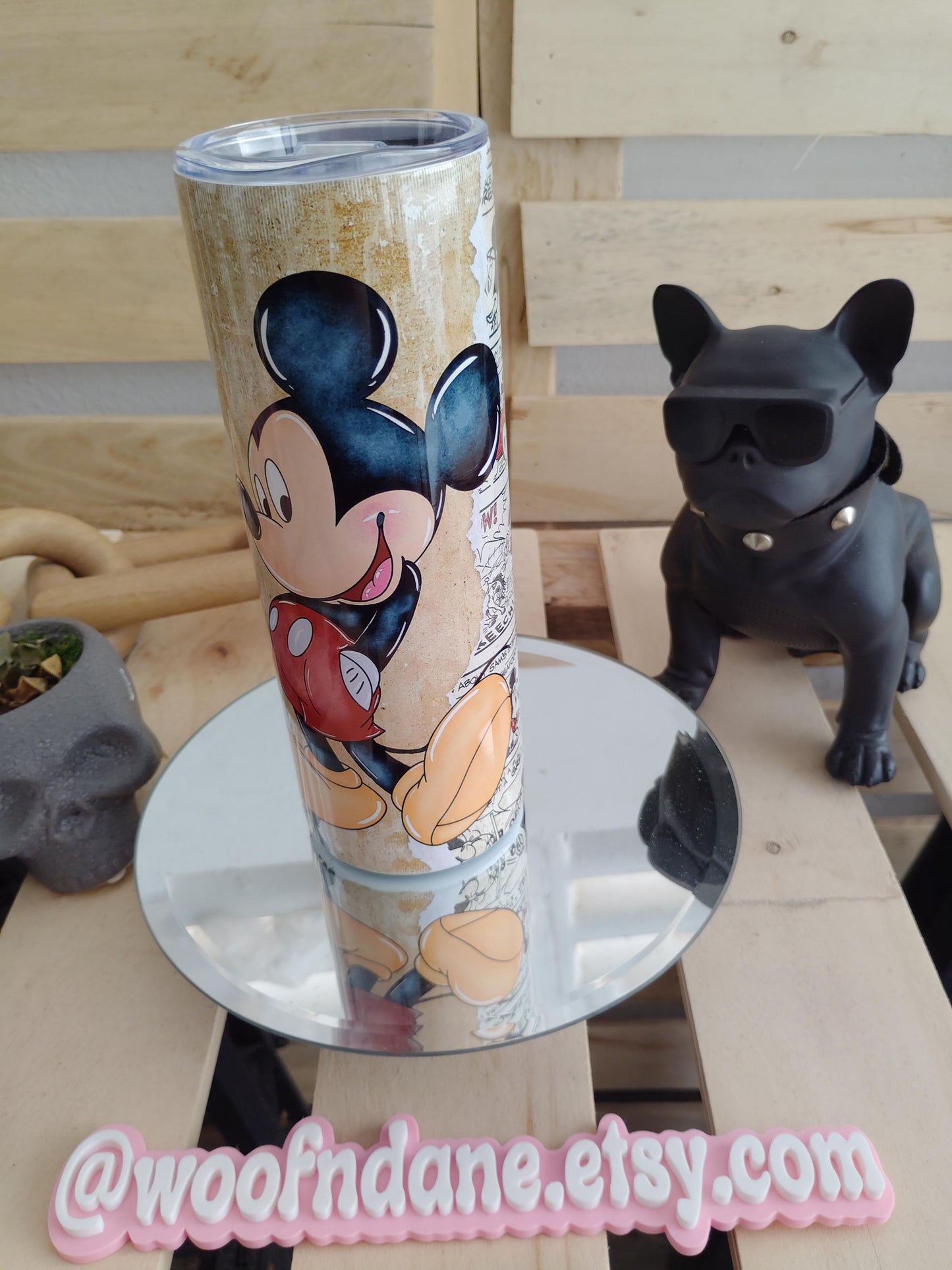 Vintage Cartoon Mouse 20oz Tumbler