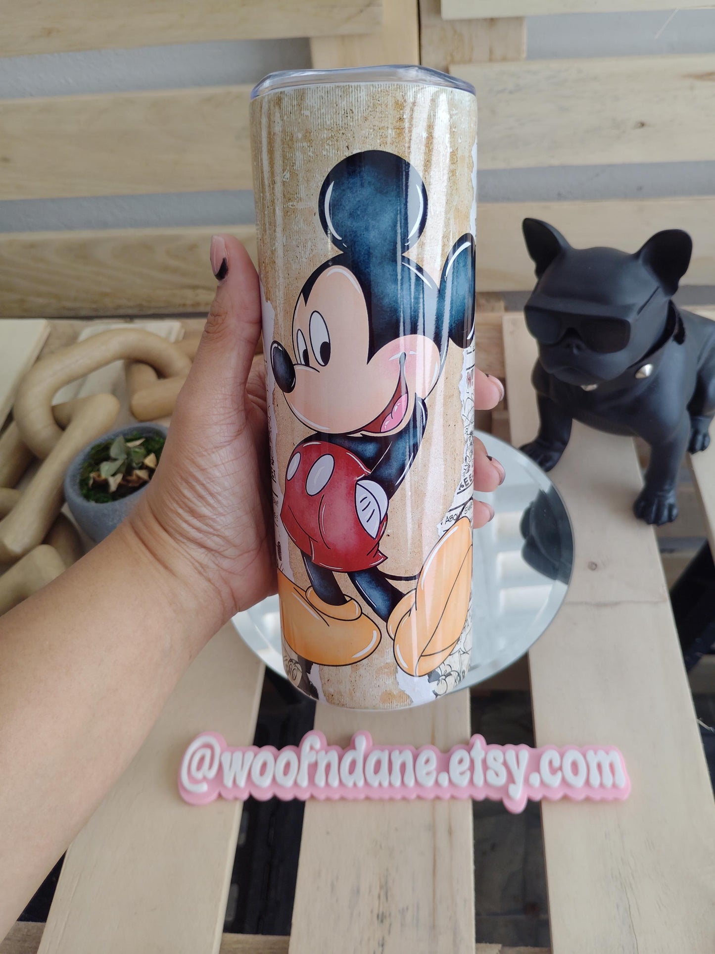 Vintage Cartoon Mouse 20oz Tumbler