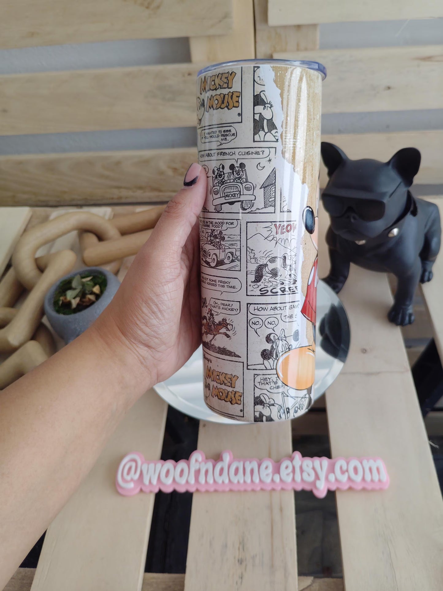Vintage Cartoon Mouse 20oz Tumbler
