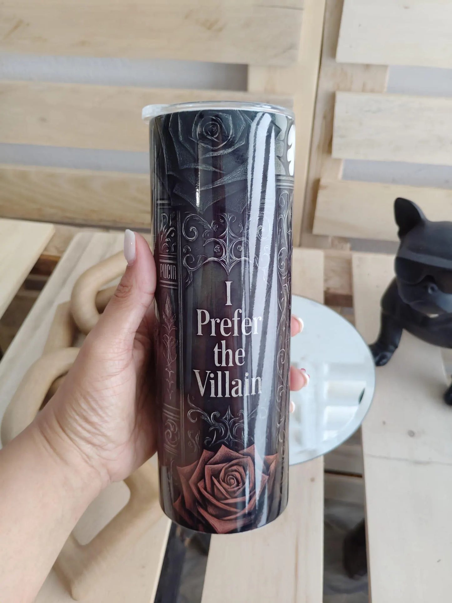 I Prefer the Villain Tumbler | Gothic Dark Academia 20oz Tumbler