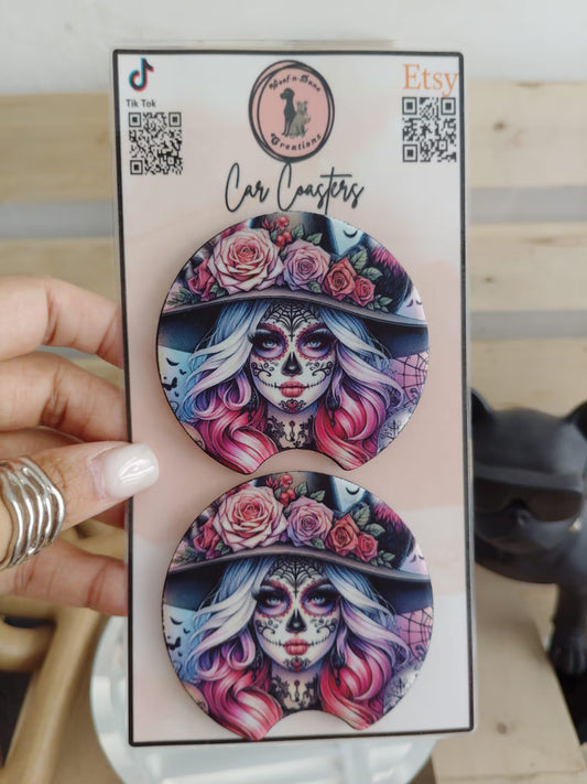 Spooky Car Coasters