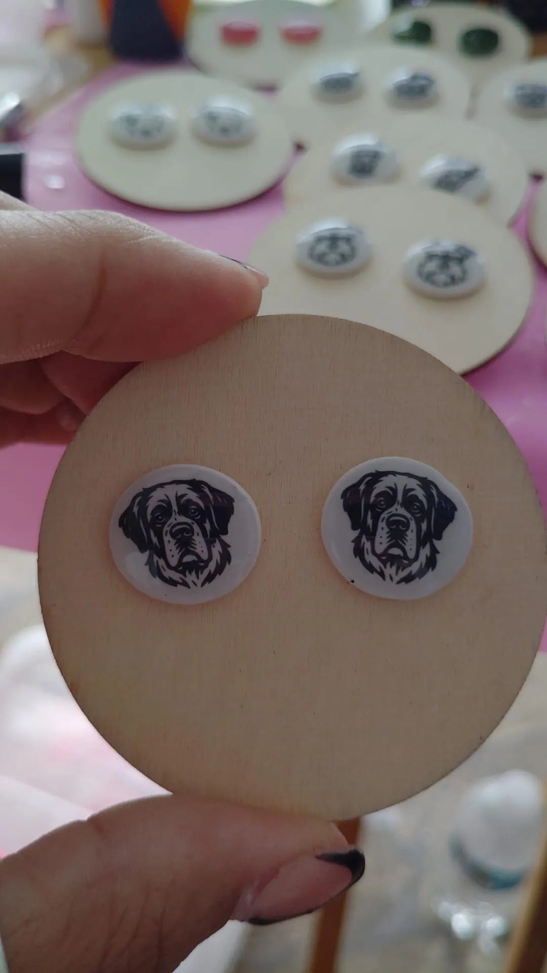 Dog Breed Stud Earrings | Handmade Resin Pet Lover Jewelry | Hypoallergenic Dog Face Studs