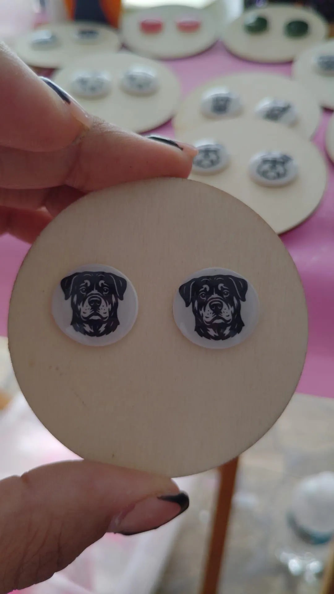 Dog Breed Stud Earrings | Handmade Resin Pet Lover Jewelry | Hypoallergenic Dog Face Studs